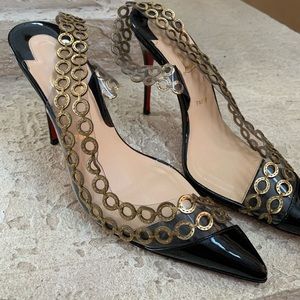 CHRISTIAN LOUBOUTIN Patent Calfskin PVC